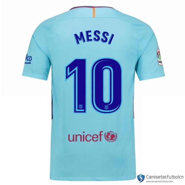 Camiseta Barcelona Segunda equipo Messi 2017-18